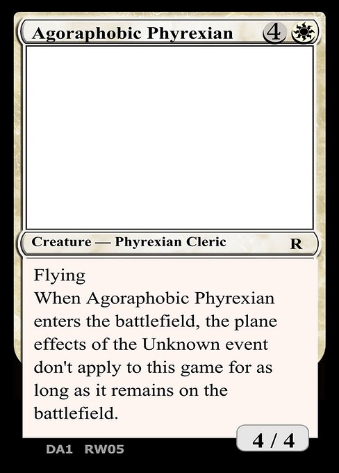 Agoraphobic Phyrexian - Unknown Event