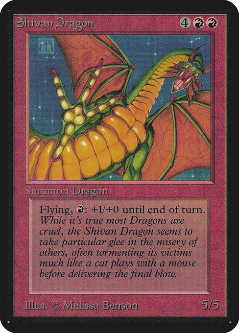 Shivan Dragon - Limited Edition Alpha