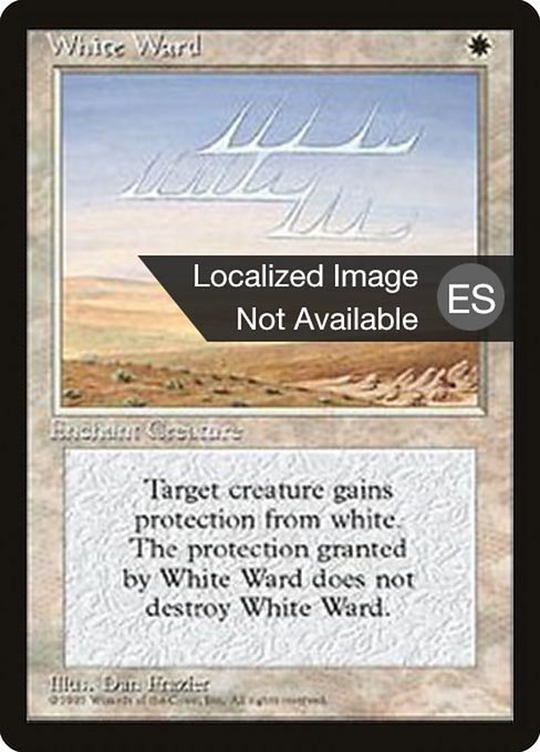 Guarda de blanco (White Ward) - Fourth Edition Foreign Black Border