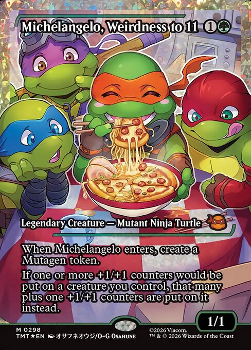 Michelangelo, Weirdness to 11 - Teenage Mutant Ninja Turtles