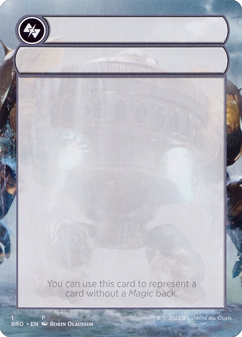 Double-Faced Substitute Card - The Brothers' War Substitute Cards - Borderless