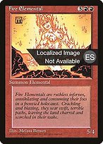 Elemental de fuego (Fire Elemental) - Fourth Edition Foreign Black Border