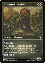 Harnessed Snubhorn - March of the Machine: The Aftermath - Etched Foil