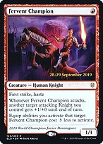 Fervent Champion - Throne of Eldraine Promos