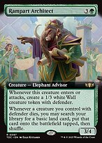 Rampart Architect - Tarkir: Dragonstorm Commander - Extended Art