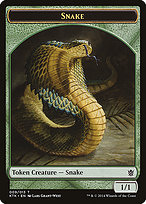 Snake - Khans of Tarkir Tokens