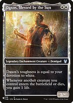 Daxos, Blessed by the Sun - The List