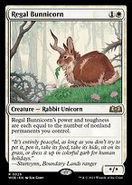 Regal Bunnicorn - Wilds of Eldraine