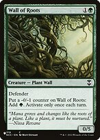 Wall of Roots - The List