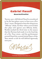 Gabriel Nassif Bio - World Championship Decks 2004