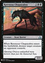 Ravenous Chupacabra - The List