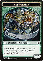 Cat Warrior - Commander 2018 Tokens