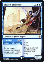 Brazen Borrower // Petty Theft - Throne of Eldraine Promos - Promo Foil