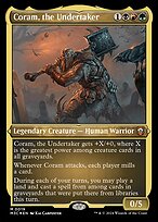 Coram, the Undertaker - Modern Horizons 3 Commander - Etched Foil