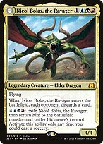 Nicol Bolas, the Ravager // Nicol Bolas, the Arisen - Judge Gift Cards 2021 - Promo Foil