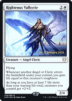 Righteous Valkyrie - Kaldheim Promos - Promo Foil