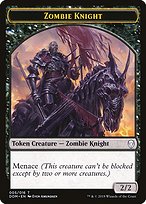 Zombie Knight - Dominaria Tokens