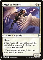 Angel of Renewal - The List