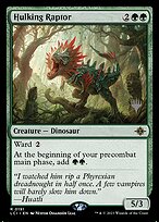 Hulking Raptor - The Lost Caverns of Ixalan Promos