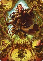 Nissa of Shadowed Boughs - Zendikar Rising Art Series - Borderless