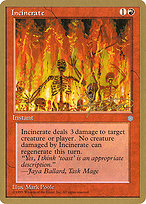 Incinerate - Pro Tour Collector Set