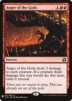 Anger of the Gods - The List