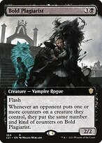 Bold Plagiarist - Commander 2021 - Extended Art