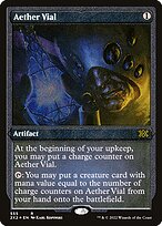 Aether Vial - Double Masters 2022 - Etched Foil