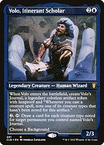 Volo, Itinerant Scholar - Commander Legends: Battle for Baldur's Gate - Etched Foil