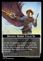 Bounty: Miron Tillas Jr. // Wanted! - Outlaws of Thunder Junction Commander Tokens