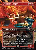 Goldspan Dragon - Secret Lair Drop - Borderless
