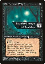 Fuego fatuo (Will-o'-the-Wisp) - Fourth Edition Foreign Black Border