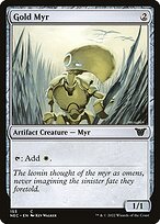 Gold Myr - Neon Dynasty Commander