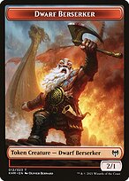 Dwarf Berserker - Kaldheim Tokens