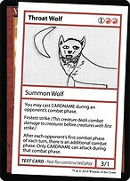 Throat Wolf - Mystery Booster Playtest Cards 2021