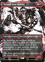 Slobad, Iron Goblin - Phyrexia: All Will Be One - Step & Compleat, Showcase