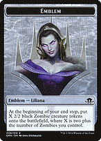 Liliana, the Last Hope Emblem - Eldritch Moon Tokens