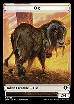 Ox - Commander Masters Tokens