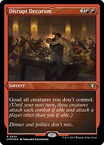 Disrupt Decorum - Commander Masters - Etched Foil