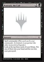 Ransack, the Lab - Unknown Event