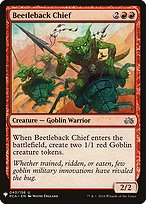 Beetleback Chief - The List