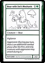 Bear with Set's Mechanic - Mystery Booster Playtest Cards 2021