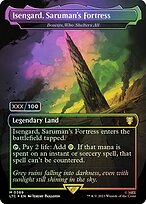 Isengard, Saruman's Fortress (Boseiju, Who Shelters All) - Tales of Middle-earth Commander - Double Rainbow, Borderless