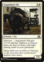 Inquisitor's Ox - The List