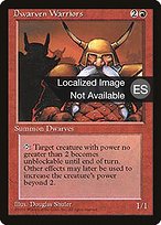 Guerreros enanos (Dwarven Warriors) - Fourth Edition Foreign Black Border