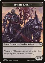 Zombie Knight - March of the Machine Commander Tokens