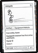 Unicycle - Mystery Booster Playtest Cards 2021