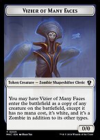 Vizier of Many Faces - Murders at Karlov Manor Commander Tokens