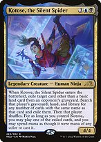 Kotose, the Silent Spider - Kamigawa: Neon Dynasty Promos