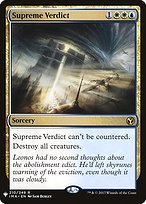 Supreme Verdict - The List